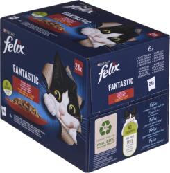 Nestle Felix Fantastic Házias Válogatás Aszpikban Csirkével, Marhával, Nyúllal, Báránnyal 24 X 85 G (12448009) (12448009)