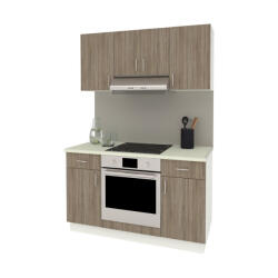 Proda Benita konyhabútor szett V5, 140 cm - Sonoma Tölgy-Fehér N