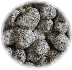 Pietricele rotunjite cu puncte alb-negru de decorare a acvariului (5-15 cm) 1 kg