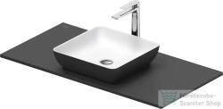 Duravit SIVIDA 40x40 mosdó+102 cm-es pult kombináció Sivida bútorhoz, matt szatén fehér/matt sötétszürke 268008FI00 (268008FI00)