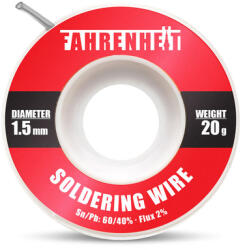 Fahrenheit forrasztó ón 1, 5 mm átmérő 20 g 55134 (55134)