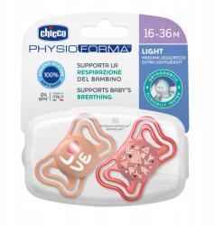 Chicco Physio Forma Light Szilikon Cumi 2 db, 16-36 Hó - Rózsaszín (CHI000482) (CHI000482)