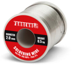 Fahrenheit forrasztó ón 2 mm átmérő 0, 5 kg 55079 (55079)