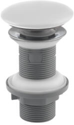 CeraStyle Klikk - klakk leeresztő - MATT FEHÉR - porcelán - túlfolyós mosdókagylóhoz - 5/4" - Ø 73 mm (BD05803080224631) - gardenet