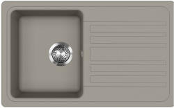 Evido 442065 - EVIDO Home 45S gránit mosogató, 765 x 460mm, platina (442065)