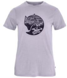 Fjällräven Abisko Wool Fox SS Women Tricou cu mânecă scurtă Lavender Mist- Dark Navy XS