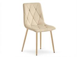  Krém színű bársony szék LIBRA BUTTER CREAM