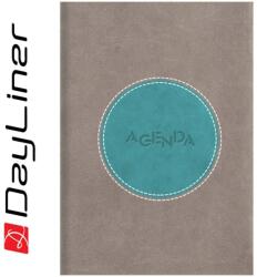 Dayliner Határidõnapló Central A5 napi, fehér lapokkal szürke - türkiz Dayliner 2026 (DL6AG-CEFA5NA-SZT) - tonerpiac