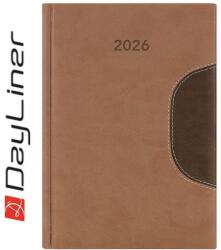 Dayliner Határidőnapló Memphis B5 heti, fehér lapokkal barna-csokoládé Dayliner 2027 (DL7AG-MEFB5HE-BC) - tonerpiac