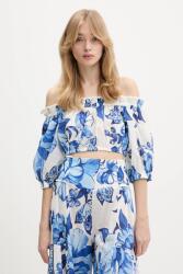 Farm Rio pamut melegítőfelső - kék L