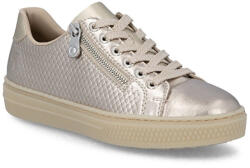 RIEKER metál fényű női fűzős cipzáras sneaker félcipő L5955-90