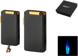 Eurojet Biden fekete-arany színű 2x jet szivaröngyújtó 7 mm-es szivarfúróval (A-256127)