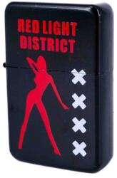 Angelo Benzines öngyújtó fekete színű, red light dictrict mintával (A-245420-13)