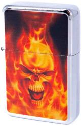 Angelo Benzines öngyújtó lángoló koponyamintával (A-245420-3)