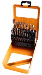 HOTECHE fúró készlet 19db-os 1-10mm fém HSS-G köszörült fém tartódobozzal (501002)