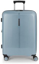 Gabol BROOKLYN világoskék színű, négykerekű bővíthető közepes bőrönd GA-1239M-VILÁGOSKÉK