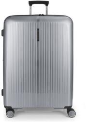 Gabol BROOKLYN ezüst színű, négykerekű bővíthető nagy bőrönd GA-1239L-EZÜST