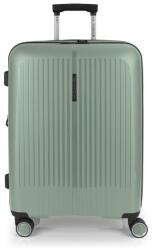 Gabol BROOKLYN zöld színű, négykerekű bővíthető közepes bőrönd GA-1239M-ZÖLD