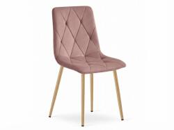  Scaun de catifea roz vechi LIBRA CLOUD ROSE