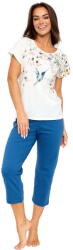 Cornette Pijama dama CORNETTE 369/345 FLORIS ecru: L (33403 L)