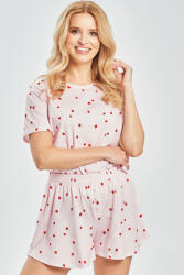 Taro Maia női pizsama, rózsaszín, epermintás, M