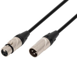 Somogyi Elektronic XLR3 audio kábel, XLR dugó / XLR aljzat, 3 méter, 6mm, fém, réz vezeték - digibolt