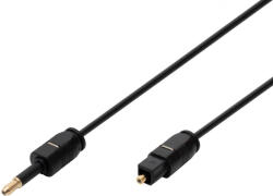 Somogyi Elektronic 51225 Toslink-Mini Toslink csatlakozókábel, optikai kábel, 2 méter