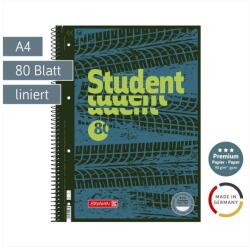  Baier Brunnen spirálfüzet, A4, vonalas, 90g/m2, 80lap, kék - zöld, Fast Wheels (6) (1067927521)