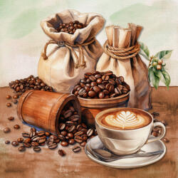  Ti-Flair Szalvéta 33x33 cm 3 Rétegű 20 Lap/Csomag Enjoy Your Coffee Break (AAE562)