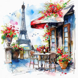  Ti-Flair Szalvéta 33x33 cm 3 Rétegű 20 Lap/Csomag Café À Paris (AAE568)