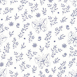  Ti-Flair Szalvéta 33x33 cm 3 Rétegű 20 Lap/Csomag Butterfly Embroidery White (AAE516)