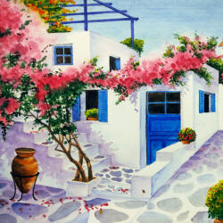  Ti-Flair Szalvéta 33x33 cm 3 Rétegű 20 Lap/Csomag Greece Village (AAC656)