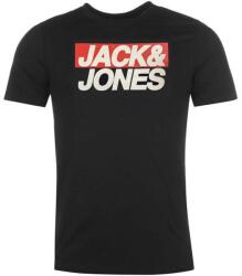 JACK & JONES Jack&Jones Jortroll Tee SS Crew Neck MM férfi póló, fekete-piros (12139534)