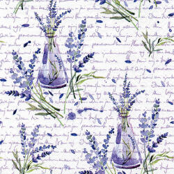  Ti-Flair Szalvéta 33x33 cm 3 Rétegű 20 Lap/Csomag Lavanda In Bottiglie White (ECDX0121)