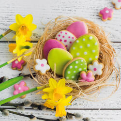  Ti-Flair Szalvéta 33x33 cm 3 Rétegű 20 Lap/Csomag Easter Cookies (AAC693)