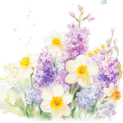  Ti-Flair Szalvéta 33x33 cm 3 Rétegű 20 Lap/Csomag Tierna Primavera (AAE545)