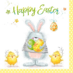  Ti-Flair Szalvéta 33x33 cm 3 Rétegű 20 Lap/Csomag Happy Easter Team (ECDX0474)