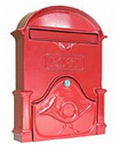 BW Postaláda öntött Piros Kürtös V-400 40*30*6.5cm (z-2300116-v)