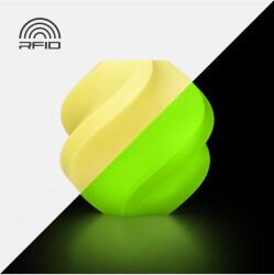 Bambu Lab PLA филамент Bambu Lab PLA Glow, 1.75 mm, 1.0 kg, Glow Yellow 15400, Spool