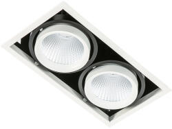 Italux modern LED süllyesztett mennyezeti lámpa vertico fehér fekete itxgl7108-2 4000k (GL7108-2/2X18W 4000K WH+BL)