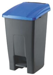 PLANET Szemetes kuka pedálos műanyag 50 literes antracit/kék UP227-215 - suplix