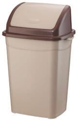 PLANET Szemetes kuka billenő fedéllel műanyag 26 literes barna UP120P - suplix