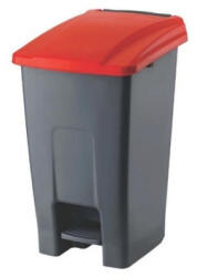 PLANET Szemetes kuka pedálos műanyag 50 literes antracit/piros UP227-213 - suplix