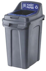 PLANET Szemetes kuka műanyag szelektív 50 literes antracit/kék UP294-215 - suplix