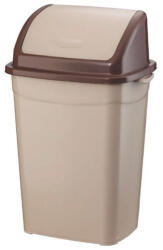 PLANET Szemetes kuka billenő fedéllel műanyag 4 literes barna UP114