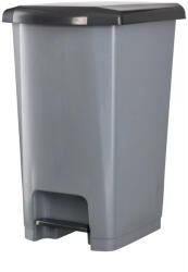 PLANET Szemeteskuka pedálos műanyag 40 literes antracit UP402-245 (UP402-245) - iroda-ellatas