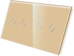 Luxion Panou Intrerupator Dublu + Dublu cu Touch Din Sticla LUXION SmartElectro IntelligentHouse (LX-GP015G)