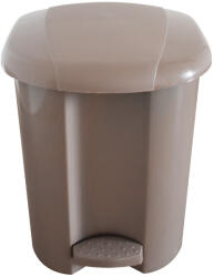  Szemetes kuka pedálos műanyag 17 literes, barna (100533) - iroda-ellatas
