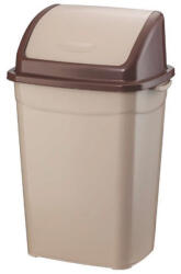 PLANET Szemetes kuka billenő fedéllel műanyag 4 literes barna UP114 (62181)