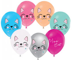 Balonevi lufi, 12" 30cm 8db cica, vegyes (LUFI856337)